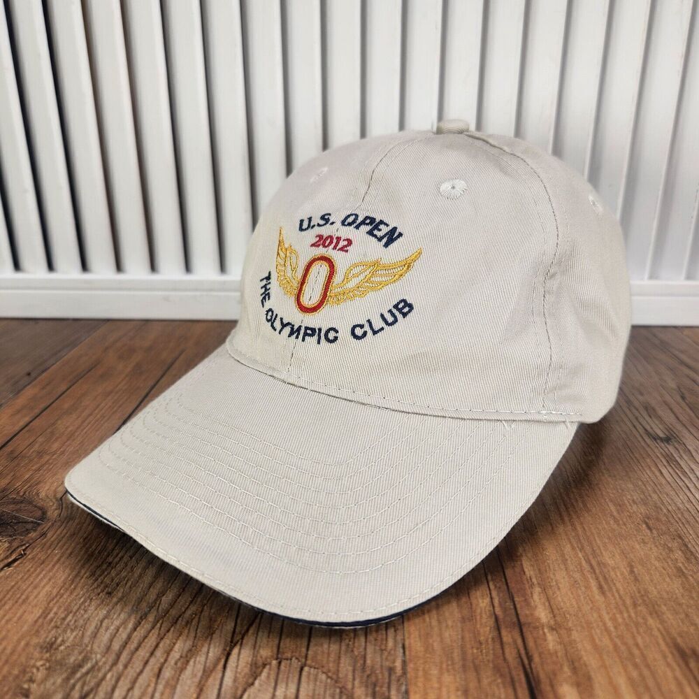USGA U.S. Open 2012 The Olympic Club Hat Cap Strap Back Tan Golf PGA Dad Sports